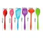 Kitchenware Utensils Set 6 Piece multicolor Premium Silicone Heat Resistant Non-Stick Cooking Professional Tools