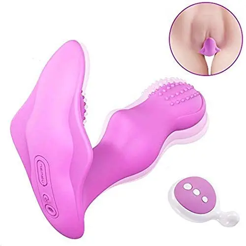 JunRP Wearable Privacy Mssager with Remote Control Vib Toy for Women - Purple