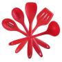 SEADEEP Practical Silicone Kitchenware High Temperature Resistance Spoon Non-stick Cookware Rice Spoon Leak Shovel