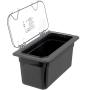 Carlisle 3066203 StorPlus Third Size Food Pan, Polycarbonate, 6" Deep, Black