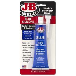 J-B Weld 31316 Blue RTV Silicone Gasket Maker and Sealant, 3. Fluid_Ounces