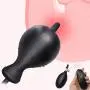 Knowwest Ví-brátion Silicone Expand Inflatable ?màl Plùg Body-Safe Medical Grade Waterproof B-ütt Six Toy for Male Female and Beginners