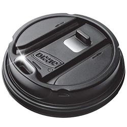 Dixie 10-20 oz. Reclosable Plastic Hot Coffee Cup Lid by GP PRO (Georgia-Pacific), Black, TP9542B, 1,000 Count (100 Lids Per Sleeve, 10 Sleeves Per Case)