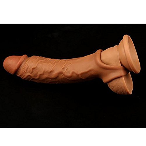 Privacy Packaging. Silicone penile Condom Expander expands Male Chastity Toys, lengthens Cock Sleeves and reuses Condoms qw12q2