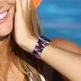 Kaome Floral Bands Compatible with Apple Watch 38mm 40mm 42mm 44mm, Soft Silicone Fadeless Pattern Printed Replacement Strap Bands for Women, Compatible with iWatch Series 5/4/3/2/1, S/M M/L