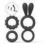 Ridmii Cock Rings Set Super Soft Silicone Penis Rings Premium Stretchy Adult Sex Toy Erection Enhancing and Orgasm for Men Longer Harder Stronger Erection
