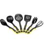 Essential Nylon Kitchen Utensil Set Safety Nice Ergonomic Gadget Utensils Scald-proof Kitchenware with Stand 7pcs/set