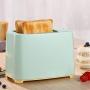 QIN.J.FANG-Kitchen Home Toaster 2 Slices,7-speed professional temperature control,Green