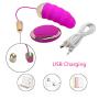 10 Frequency USB Rechargeable Mini Wireless Remote Control Powerful Massager, Waterproof Small Silicone, for Bedroom Women