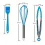 DINNA Silicone Kitchenware 10Pcs Set,Heat Resistant Non Stick Kitchen Utensils Baking Tools Cooking Utensils Gadgets Cookers, Non-Stick Heat Resistant for Cookware