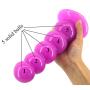 Fully Silicone Waterproof Anall Beads Pleasing Toys XL Dilatador Anaels Plug for Men Women Massaging Wand (Color : Purple)