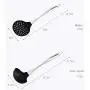 JunbosiKitchenware Silicone Kitchenware Set of 8 Stainless Steel Handle Kitchenware Set High Temperature Anti-Scalding Cooking Spoon Shovel