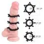 laise vie Silicone Penis Ring Set, Waterproof Soft Stretchy Cock Rings Pack of 3 Seamless Different Size Male Rings Adult Toys for Couples Sex Toys for Orgasm