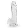 Soft 8 Inch Silicone Material Transparent ??`ld?s Waterproof Hands-Free Relaxation Female Massager Toys