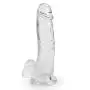 Soft 8 Inch Silicone Material Transparent ??`ld?s Waterproof Hands-Free Relaxation Female Massager Toys
