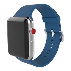 BMBEAR Compatible Apple Watch Band 38mm 40mm 42mm 44mm Soft Silicone Replacement iWatch Band for Apple Watch Series 4 Series 3 Series 2 Series 1