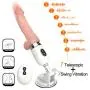 Remote Machine Automatic Massage with Heating & Hand Free Suction Cup Multispeed Telescopic Thrusting Hand Free Suction Cup Machine Ultra-Soft Silicone Stick Mén Beginners
