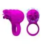Jepeux Rotating Fan Ring Silicone Vibrating Cock Ring - Rechargeable Penis Ring - Sex Toy for Male or Couples