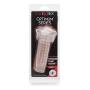 CalExotics Optimum Series Stroker Pussy Pump Sleeve - Male Silicone Masturbation Sleeve - 6.25 Inch Adult Male Masturbator Sex Toy ? Clear