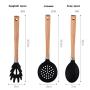 HUShjsd Silicone Kitchenware Set Of Eight, Cooking Shovel Egg Beater Non-stick Kitchen Cooking Spoon Shovel Set，spatulas Silicone Heat Resistant