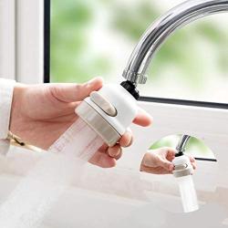 quysvnvqt Water Filter Kitchen Water-Saving Shower Filter Faucet Tap Water Valve Splash Regulator Tool for Home Kitchen - White + Beige