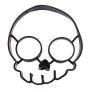 1pc Skull Shape Fried Egg Pancake Mould Non-Stick Cartoon Silicone Ring Breakfast Cooking Tools Kitchenware Egg Omelette Mould