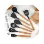 Sowoll Silicone Kitchenware Cooking Set Good Spatula Heat-Resistant Soup Spoon Non-Stick Special Cooking Shovel Kitchen Tools,7 Pcs Set