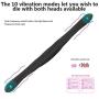 Wushuangyu Ladies and Couples Toys - 10 Speed Double Head Vibration -Waterproof Design - Perfect Travel and Vacation Companion Tshirt Massager - Vibrant Toy