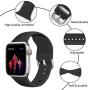 JuQBanke Compatible for Apple Watch Band 38mm 40mm 42mm 44mm, Soft Silicone Replacement Sport Strap with Classic Buckle Metal Clasp Compatible with iWatch Apple Watch Series 5/4/3/2/1