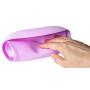 Single Set of 2 Waterproof Silicone Baby Bib Light Weight Comfortable Easy Wipe(Pink/Purple)