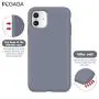 PCGAGA iPhone 11 Silicone Case, Soft Touch Silicone Case for iPhone 11, Full Covered Silicone Case, Slim Protective Phone Cases Compatible with iPhone 11 6.1" (Lavender Gray)