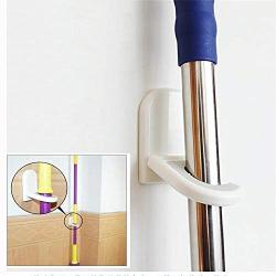 MOVEmen Home Adhesive Support Broom Ladle Handed Wall Clip Hook Shower Curtain Hook Mop Holder Support Hook Kitchenware Rack Umbrella Shopping Bag Hook Keychain Shelf Towel Rack Garbage Bag Hook