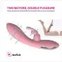Hommoo Female Vibrant Adult Toys Soft Silicone Waterproof Rabbit Vibrartor-?ìld`? for Women