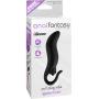 Nasswalk Anal Fantasy Pull Plug Silicone Vibe, 3.25 Inch, Waterproof, Black