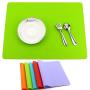 zswell Silicone Placemats - Multifunctional Silicone Mat - 6PCS - Placemats for Kids Heat-Resistant Washable Non-Slip Insulation Mats 30cm X 40cm