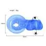 Kidavll Rings Male Longer Lasting Shake Rooster Ring with Contented Brush Silicone Happy Toys Rings Shock 9 Speeds