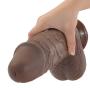 Ultra-long Super Large Realistic Massager With Powerful Suction Cup Handheld Personal Body Massage, Hand-held Full Body Wand Rocking and Flexible Large Soft Curved Silicone Stick Female Toy CHUKRUK092