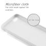 Yajuhoy iPhone 8 Case / iPhone 7 Case, Liquid Silicone Gel Rubber Case Soft Microfiber Cloth Lining Cushion Compatible with Apple iPhone 8 (2017) / iPhone 7 (2016) - White