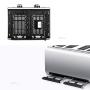 QIN.J.FANG-Kitchen 4 -Slice Toaster, 7-speed professional temperature control,Extra Wide Slots and Slide Out Crumb Tray,220V
