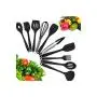 10Pcs/Set Kitchenware Heat Resistant Silicone Kitchen Utensil Set Non Stick Egg Beater Spoon Spatula Oil Brush Cooking Tool Sets,Color