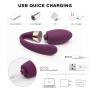 U-Shape Couples Pleasure Toys with Vibratiing and Stimulating Silicone Six Things for Adult Women and Men Waterproof Sexy Toys for Couple Flirting Bullet T Shirt