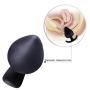 Silicone Anal Plug Butt Plugs 3Pcs Anal Pleasurable Sex Toy for Experienced Users and Beginners (Black)
