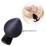 Silicone Anal Plug Butt Plugs 3Pcs Anal Pleasurable Sex Toy for Experienced Users and Beginners (Black)