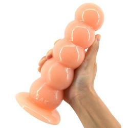 Fully Silicone Waterproof Anall Beads Pleasing Toys XL Dilatador Anaels Plug for Men Women Massaging Wand (Color : Purple)