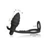 Medical Silicone Plug with T-bar Base Toys - Black