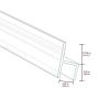 Zengest Glass Door Seal Strip, 120 Inch Shower Door Sweep to Stop Leaks, Shower Silicone Seal Strip