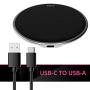 SMPL. Fast Wireless Charger, 10W Wireless Charging Pad, Compatible with iPhone Xs Max/XR/XS/X/8/8 Plus, Galaxy S10/S9/S9+/S8/S8+/Note 9 and More (Black)