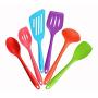 JunbosiKitchenware Silicone Kitchenware 6 Piece Set Nonstick Kitchen Tool Cooking Shovel Spoon Kitchenware