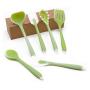MATCHANT Silicone Kitchenware Set for 6 Pieces Non-Stick Cooking Shovel Spoon Translucent Silicone Kitchenware (Size : 6-Piece)