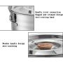 Outdoor Cookware Stainless Steel Set - Includes Pots with Lid, Pot Bowls and Cutlery Kit - Great for Traveling, Camping, Hiking, Biking and Picnic